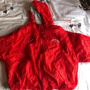 Lifeguard rain coat jacket